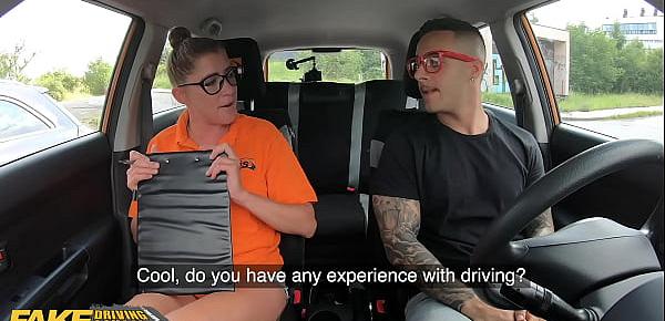  Fake Driving School Hard Rough Sex for Sexy New Instructor Elisa Tiger